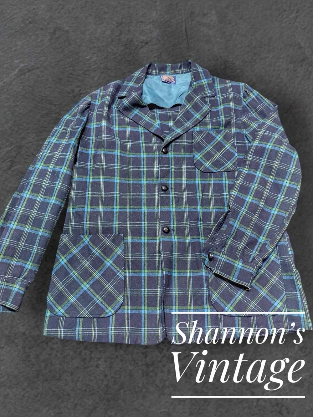 Pendleton VNTG made in USA sz Large Virgin Wool 49er-style Jacket
